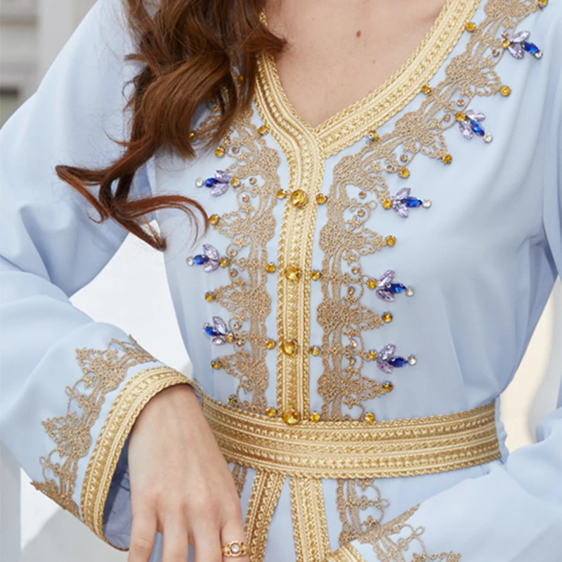 Ramadan Eid Diamonds Abaya Dubai Muslim Hijab Dress Abayas For Women Robe Longue Femme Caftan Marocain Turkey Islam Clothing
Ramadan Eid Diamonds Abaya Dubai Muslim Hijab Dress Abayas For Women Robe Longue Femme Caftan Marocain Turkey Islam Clothing