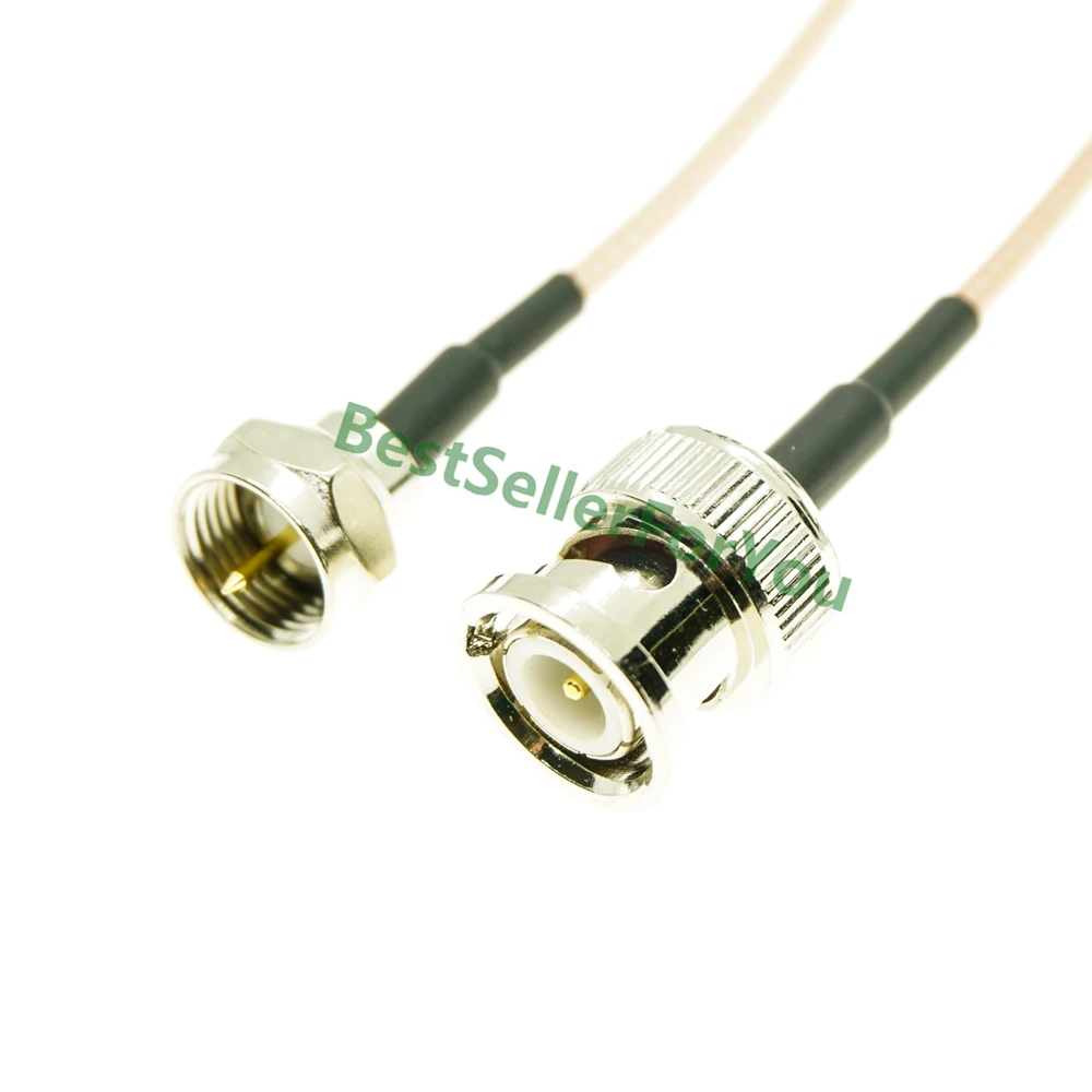 F-type Male to BNC Male 50-Ohm RG316 Coax Low Loss Jumper RF Coaxial cable 
F-type Male to BNC Male 50-Ohm RG316 Coax Low Loss Jumper RF Coaxial cable