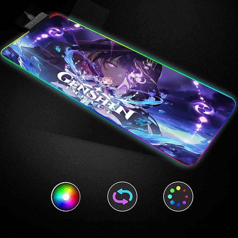 Genshin Impact LED Mousepad Gaming Pad Mouse Pad 90x40 Large Keyboard Mats Rubber Speed Desk Pad ROG Rug Laptop Carpet Play Mat
Genshin Impact LED Mousepad Gaming Pad Mouse Pad 90x40 Large Keyboard Mats Rubber Speed Desk Pad ROG Rug Laptop Carpet Play Mat