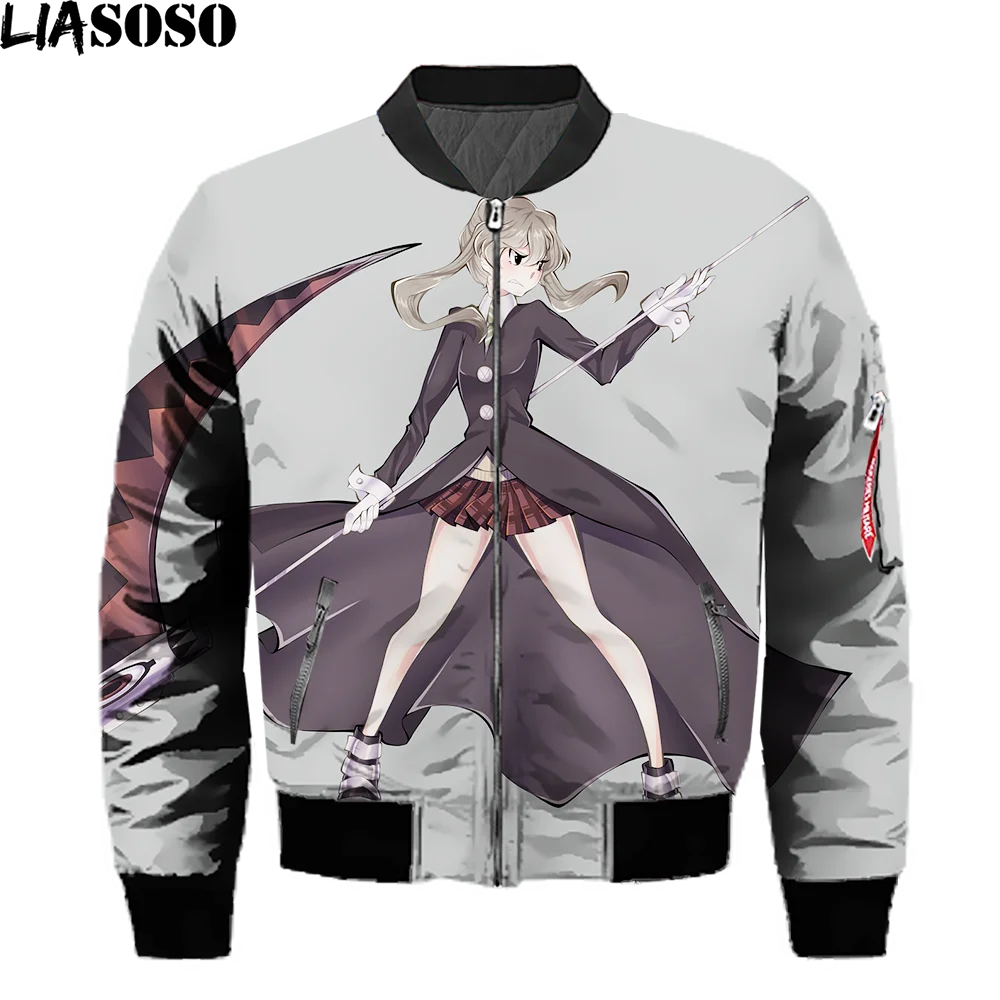 LIASOSO 3D Printing Anime soul Eater Women's Men's Jacket Windbreaker Jacket Harajuku Fashion Winter Jacket Men
LIASOSO 3D Printing Anime soul Eater Women's Men's Jacket Windbreaker Jacket Harajuku Fashion Winter Jacket Men