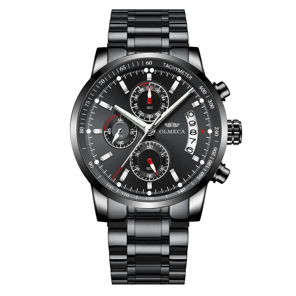 OLMECA Casual Clock Waterproof Watches Sport Watches For Men Chronograph Wrist Watch Fashion Relogio Masculino Stainless Steel
OLMECA Casual Clock Waterproof Watches Sport Watches For Men Chronograph Wrist Watch Fashion Relogio Masculino Stainless Steel
