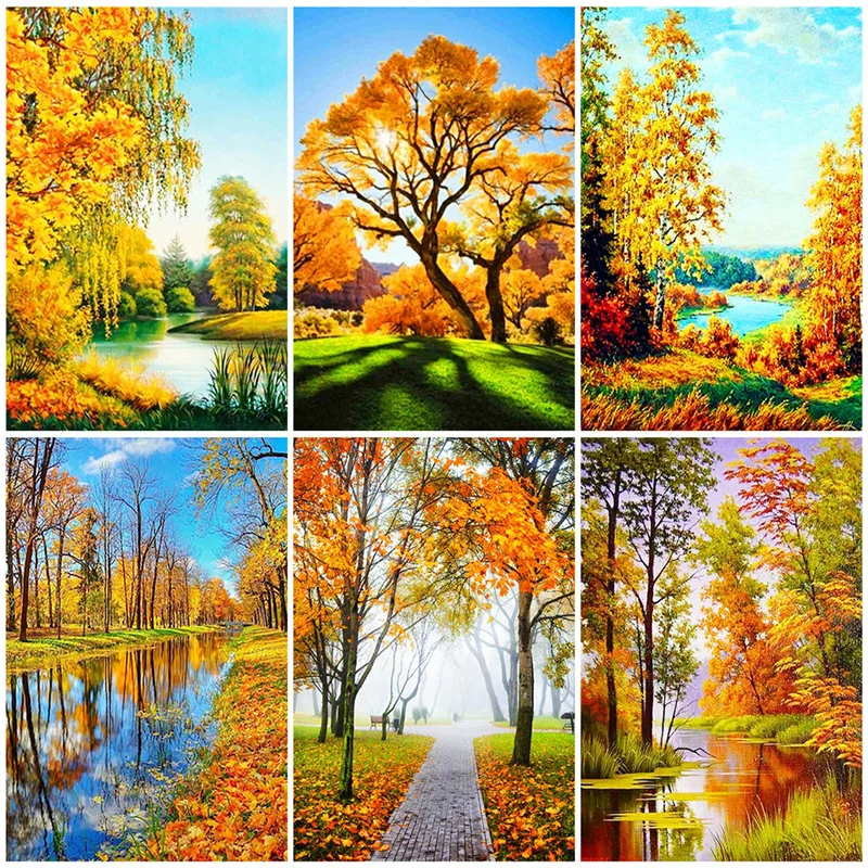 5D Diamond Painting Autumn Landscape Tree Full Square Round Drill Diamond Embroidery Cross Stitch Kit Handicrafts Home Decor
5D Diamond Painting Autumn Landscape Tree Full Square Round Drill Diamond Embroidery Cross Stitch Kit Handicrafts Home Decor
