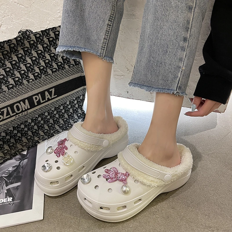 Summer Women Slippers Garden Shoes Wedges Beach Sandals Girls Platform Clogs Winter Fur Warm Shose For Women Outdoor Slides
Summer Women Slippers Garden Shoes Wedges Beach Sandals Girls Platform Clogs Winter Fur Warm Shose For Women Outdoor Slides