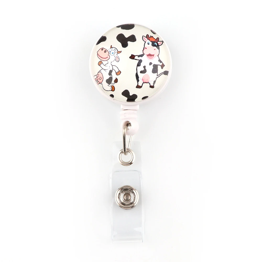 CB704 Cute Animal Cow Retractable Badge Reel Nurse Doctor Student Exhibition ID Card Clips Badge Holder Stationery
CB704 Cute Animal Cow Retractable Badge Reel Nurse Doctor Student Exhibition ID Card Clips Badge Holder Stationery