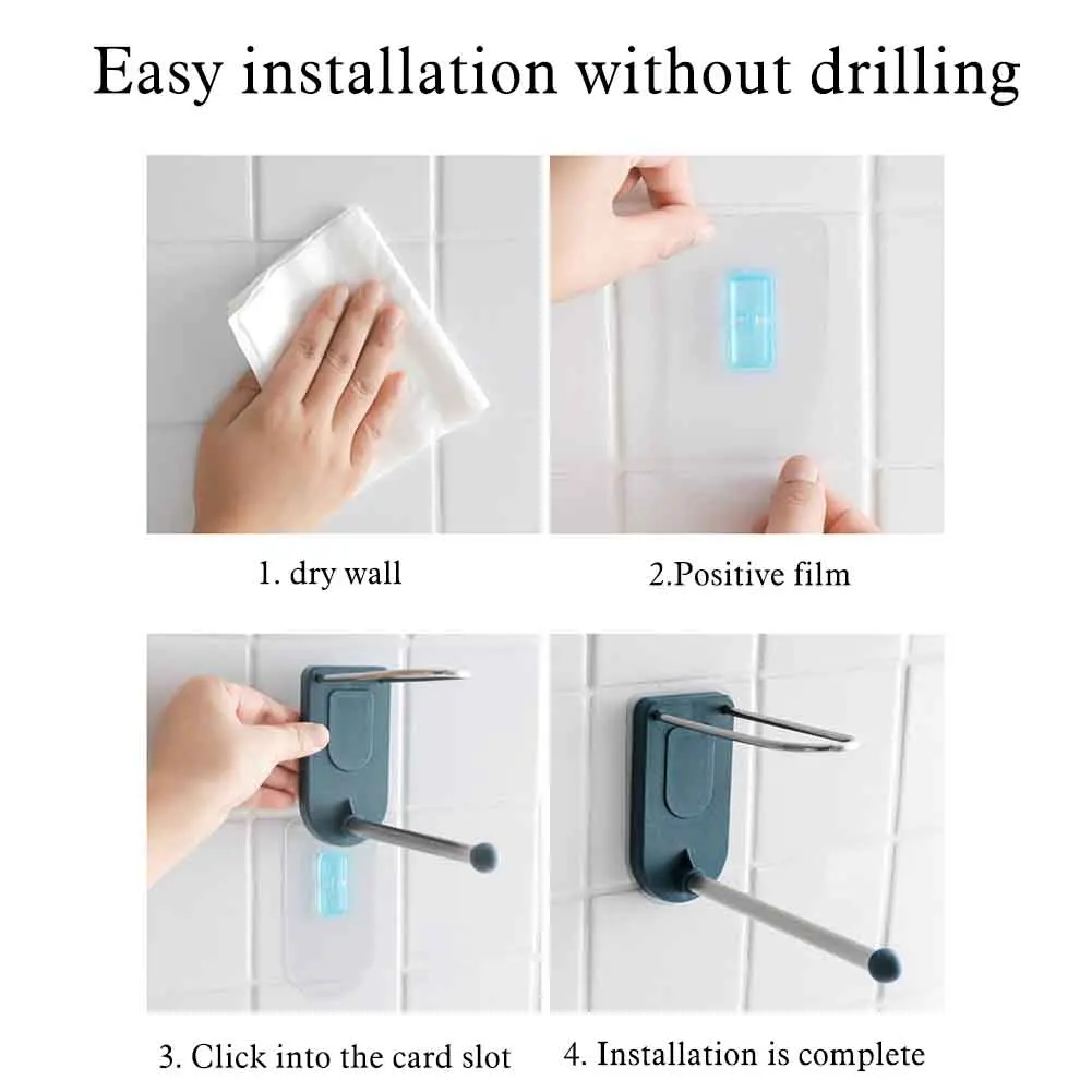 6pcs Wall Mounted Clothes Hanger Storage Rack Hanger Bathroom Self Adhesive Holder Two Layers Multi Towel Organizer Punch Free
6pcs Wall Mounted Clothes Hanger Storage Rack Hanger Bathroom Self Adhesive Holder Two Layers Multi Towel Organizer Punch Free