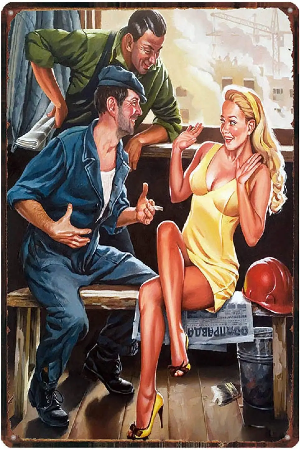 YAYITAI Metal Signs Vintage Russian Cartoon Plaque Iron Painting Pin Up Sexy Girl Tin Sign Pub Cafe Shop Home Wall Decor
YAYITAI Metal Signs Vintage Russian Cartoon Plaque Iron Painting Pin Up Sexy Girl Tin Sign Pub Cafe Shop Home Wall Decor