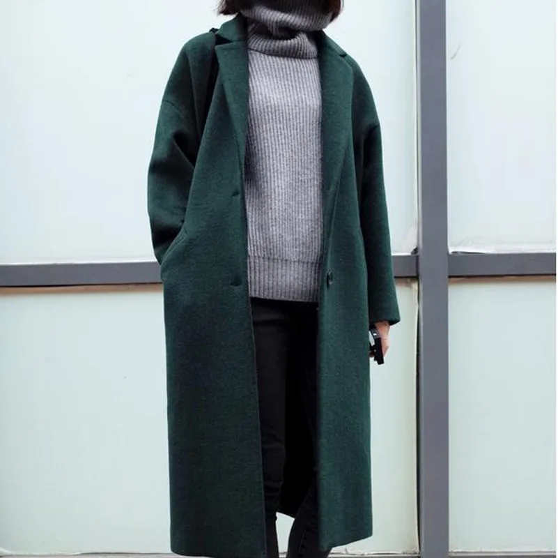 Winter New Fashion Long Woolen Coat Women Thick Loose Jacket Women Abrigos Mujer Invierno
Winter New Fashion Long Woolen Coat Women Thick Loose Jacket Women Abrigos Mujer Invierno
