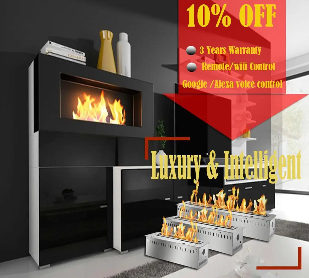 Inno living 24 inch intelligent bio ethanol burners remote fireplace decorative insert
Inno living 24 inch intelligent bio ethanol burners remote fireplace decorative insert