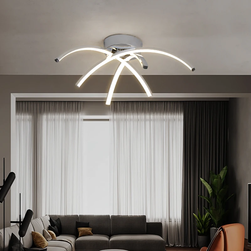 Gold chrome plating Modern LED ceiling Chandelier lighting chandelier in the living room For bedroom Kitchen Indoor lighting 
Gold chrome plating Modern LED ceiling Chandelier lighting chandelier in the living room For bedroom Kitchen Indoor lighting