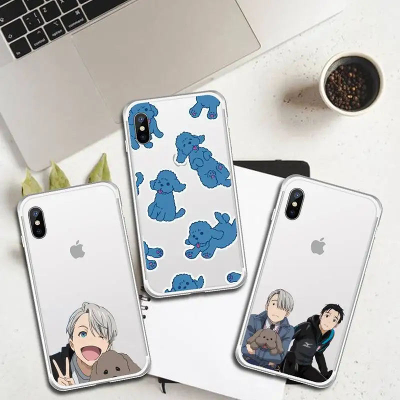 Yuri on Ice аниме противоударный Роскошный чехол для телефона прозрачный iPhone 6 7 8 11 12 s