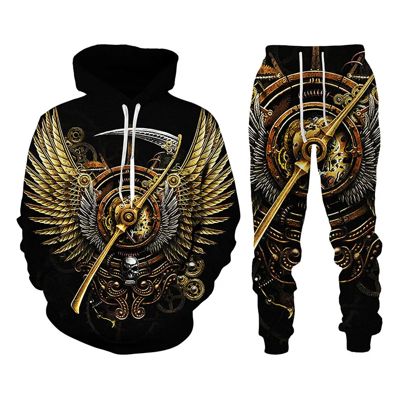 Punk Skull 3d Print Hoodie Pants Two Piece Suit Male Autumn Winter Casual Sweashirt Pullover Gothic Style Fashion Men's Clothing
Punk Skull 3d Print Hoodie Pants Two Piece Suit Male Autumn Winter Casual Sweashirt Pullover Gothic Style Fashion Men's Clothing