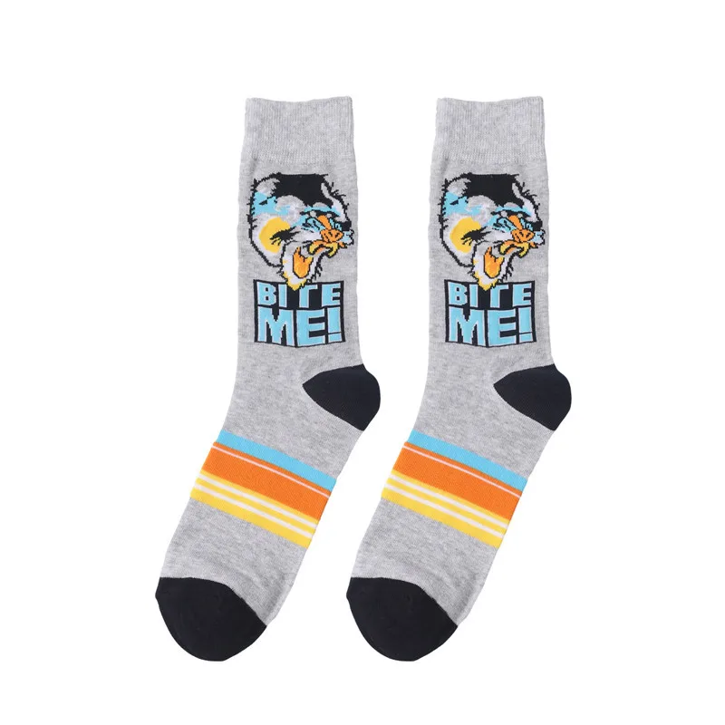 RZHBRO 1 Pair Unisex Cotton Socks Men Animal Cartoon Pattern Happy Funny Men's Socks Middle Tube Crew Socks With Print
RZHBRO 1 Pair Unisex Cotton Socks Men Animal Cartoon Pattern Happy Funny Men's Socks Middle Tube Crew Socks With Print