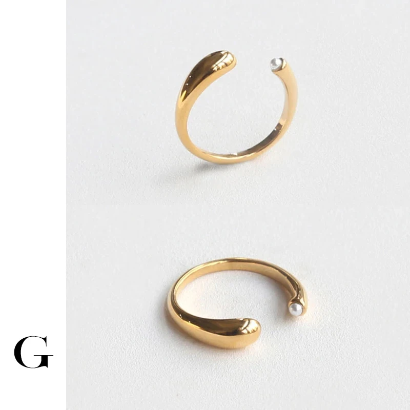 GHIDBK Hot Sale Unique Design Minimalist Irregular Street Style Simulated Pearl Open Rings Statement Stainless Steel Jewelry
GHIDBK Hot Sale Unique Design Minimalist Irregular Street Style Simulated Pearl Open Rings Statement Stainless Steel Jewelry