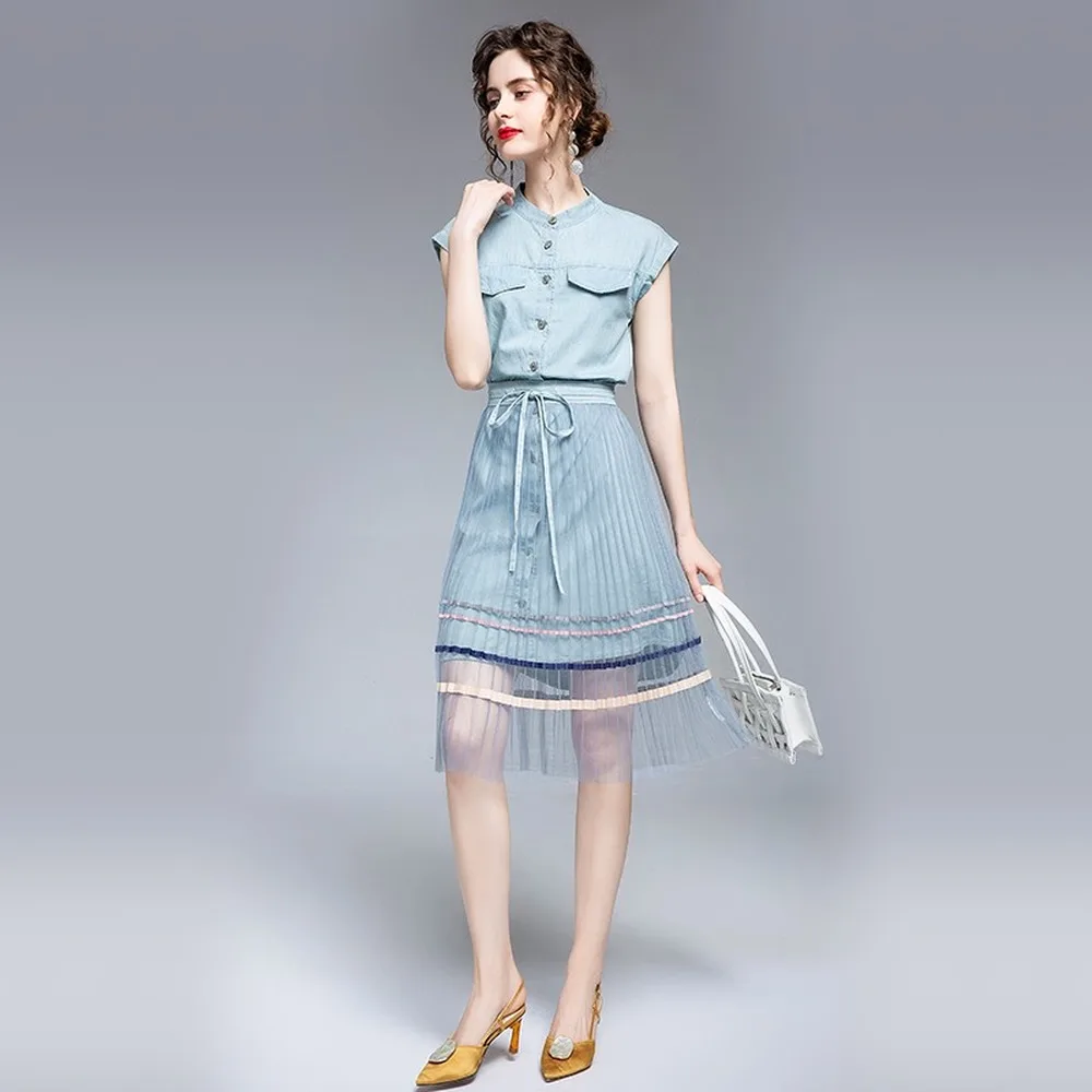 Jospoo Denim Dress Preppy Style 2020 Summer New Slimming Fresh Temperament Sweet Jeans Dresses Two-Piece Suits Two Ways To Wear
Jospoo Denim Dress Preppy Style 2020 Summer New Slimming Fresh Temperament Sweet Jeans Dresses Two-Piece Suits Two Ways To Wear