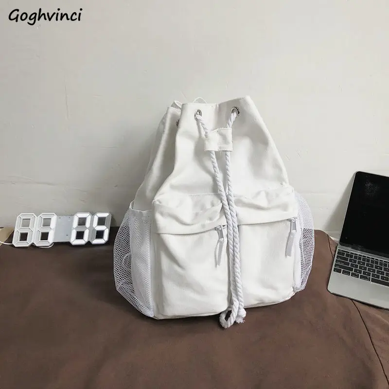 Backpacks Women Drawstring Solid Travel Womens Harajuku Large Capacity Fashion Casual Multi-function Students Shoulder Bag Ins
Backpacks Women Drawstring Solid Travel Womens Harajuku Large Capacity Fashion Casual Multi-function Students Shoulder Bag Ins