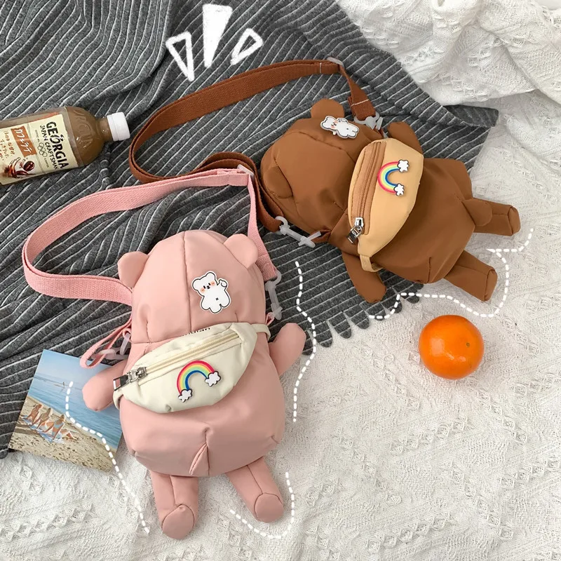 Japanese Harajuku cartoon canvas small bag ins cute Girl funny shoulder bag bear student messenger bag female
Japanese Harajuku cartoon canvas small bag ins cute Girl funny shoulder bag bear student messenger bag female