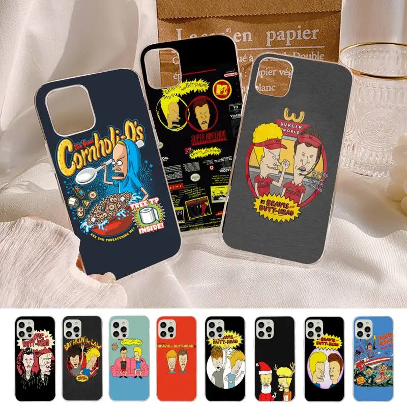 

Beavis And Butthead Phone Case for iPhone 11 12 13 mini pro XS MAX 8 7 6 6S Plus X 5S SE 2020 XR cover