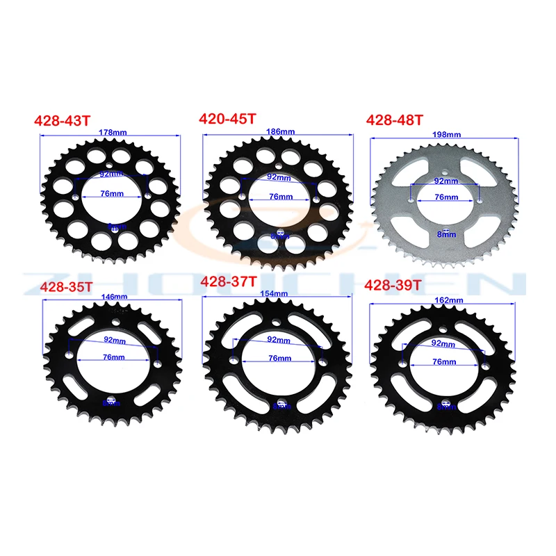428 Chains 35T/37T/39T/41T/43T/45T/48T Motorcycle Chain Sprockets Rear Back Sprocket Cog For 110cc 125cc 140cc Dirt Pit Bike
428 Chains 35T/37T/39T/41T/43T/45T/48T Motorcycle Chain Sprockets Rear Back Sprocket Cog For 110cc 125cc 140cc Dirt Pit Bike
