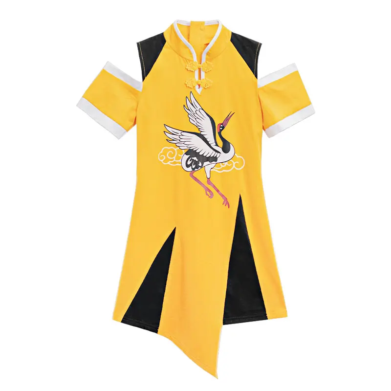 Kids Jazz Clothes Girls Catwalk Yellow Cheongsam Modern Street Dance Stage Performance Dress Hip Hop Practice Clothing DQL5768
Kids Jazz Clothes Girls Catwalk Yellow Cheongsam Modern Street Dance Stage Performance Dress Hip Hop Practice Clothing DQL5768