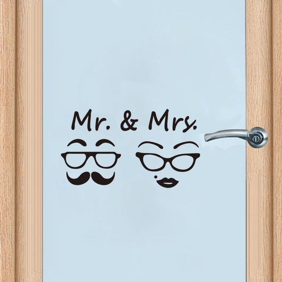 Mr.*& Mrs. Quotes Door Sticker Home Decor toilet Bathroom WC Wallpaper Art Door Decoration Decals Vinyl Removable Poster Mural
Mr.*& Mrs. Quotes Door Sticker Home Decor toilet Bathroom WC Wallpaper Art Door Decoration Decals Vinyl Removable Poster Mural