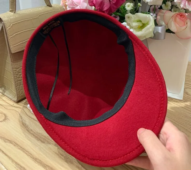 202011-suaishi-9121 autumn winter pearl ribbon wool lady VISORS cap women leisure hat
202011-suaishi-9121 autumn winter pearl ribbon wool lady VISORS cap women leisure hat