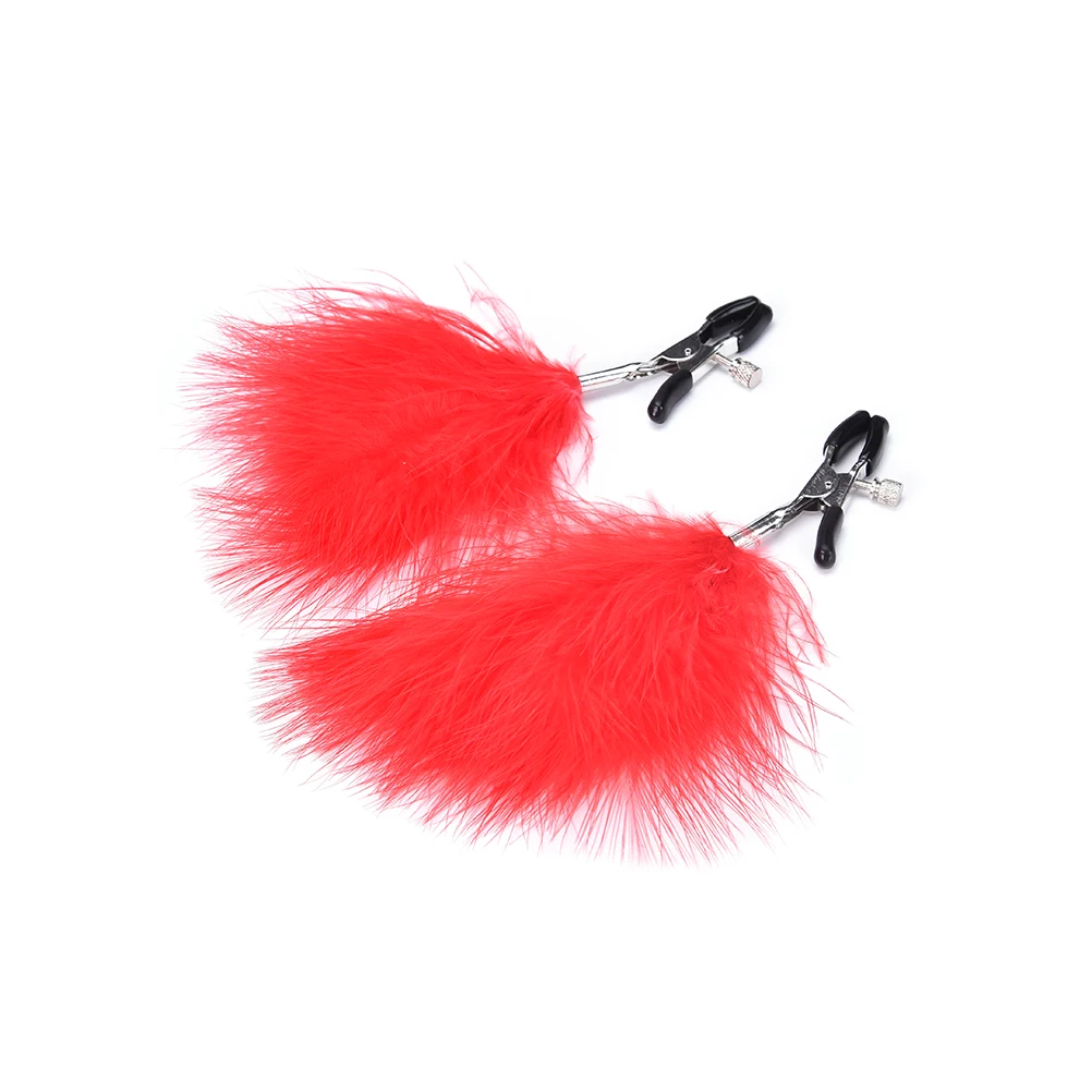 2pcs Feather Breast Nipple Clamps Steel Breast Clip Shaking Stimulate Sexy Papilla Clip Female Breast ClipsExotic Accessories
2pcs Feather Breast Nipple Clamps Steel Breast Clip Shaking Stimulate Sexy Papilla Clip Female Breast ClipsExotic Accessories