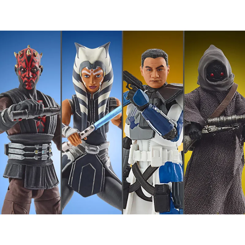 Фигурки героев мультфильма Hasbro3.75inch Ahsoka Tano Darth Maul Jawa ARC, игрушки для детей с коробкой
Фигурки героев мультфильма Hasbro3.75inch Ahsoka Tano Darth Maul Jawa ARC, игрушки для детей с коробкой