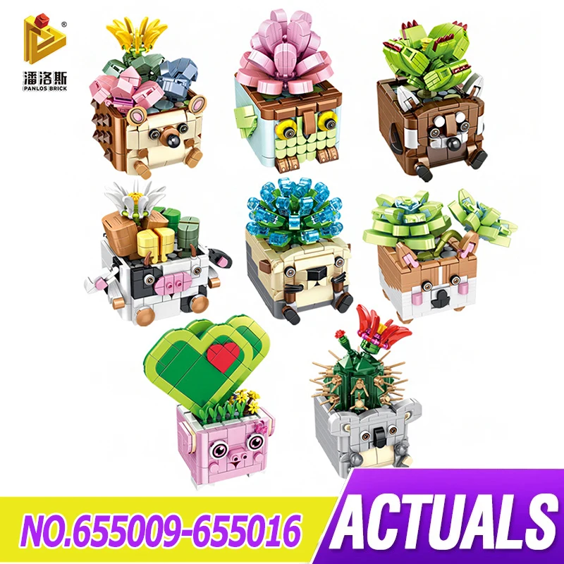Panlos 655009 серия суккулентов, животные в горшке, собранные строительные блоки, украшения «сделай сам», детские развивающие игрушки, подарки
Panlos 655009 серия суккулентов, животные в горшке, собранные строительные блоки, украшения «сделай сам», детские развивающие игрушки, подарки