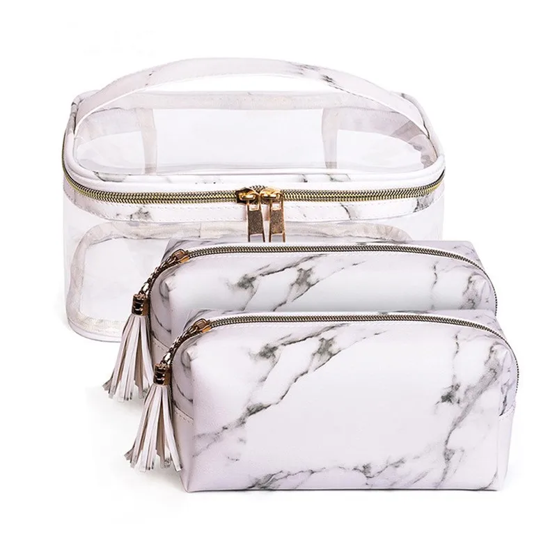 3 PCS Marble PVC Translucent Makeup Bag Sets Women Wash Bag Travel Organizer Multi-function Large Capacity Cosmetic Bag
3 PCS Marble PVC Translucent Makeup Bag Sets Women Wash Bag Travel Organizer Multi-function Large Capacity Cosmetic Bag