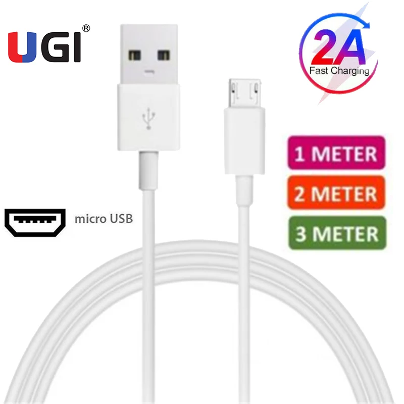 UGI 2A Fast Charging Cable Charge Lot For Samsung Huawei Xiaomi RedMi Oneplus+ Data Sync Transfer Cable 0.25M/1M/2M/3M PVC White 
UGI 2A Fast Charging Cable Charge Lot For Samsung Huawei Xiaomi RedMi Oneplus+ Data Sync Transfer Cable 0.25M/1M/2M/3M PVC White