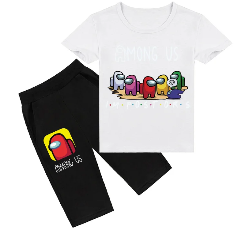 Among Us Boys Short Sleeve Suit Boys T-shirt Kids Clothes Fashion 2021 Among Us Cartoon Print Shorts Sets For Teen Girls 3-14Y
Among Us Boys Short Sleeve Suit Boys T-shirt Kids Clothes Fashion 2021 Among Us Cartoon Print Shorts Sets For Teen Girls 3-14Y