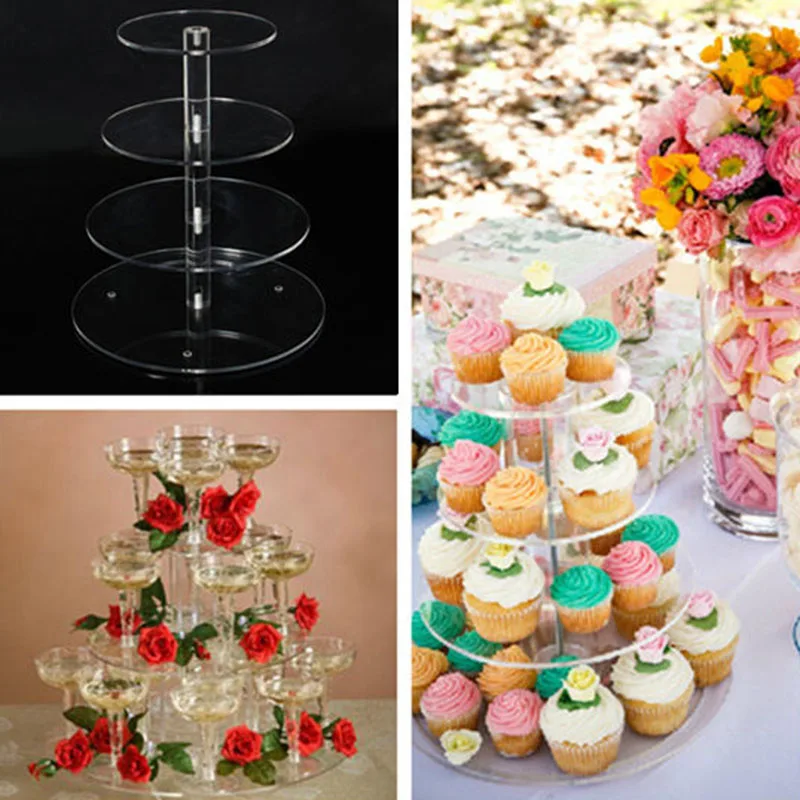 3/4/5 Tier Crystal Acrylic Cake Stand Round Cupcake Holder Shelf Wedding Birthday Party Cup Cake Display Stands Decorating Tools 
3/4/5 Tier Crystal Acrylic Cake Stand Round Cupcake Holder Shelf Wedding Birthday Party Cup Cake Display Stands Decorating Tools