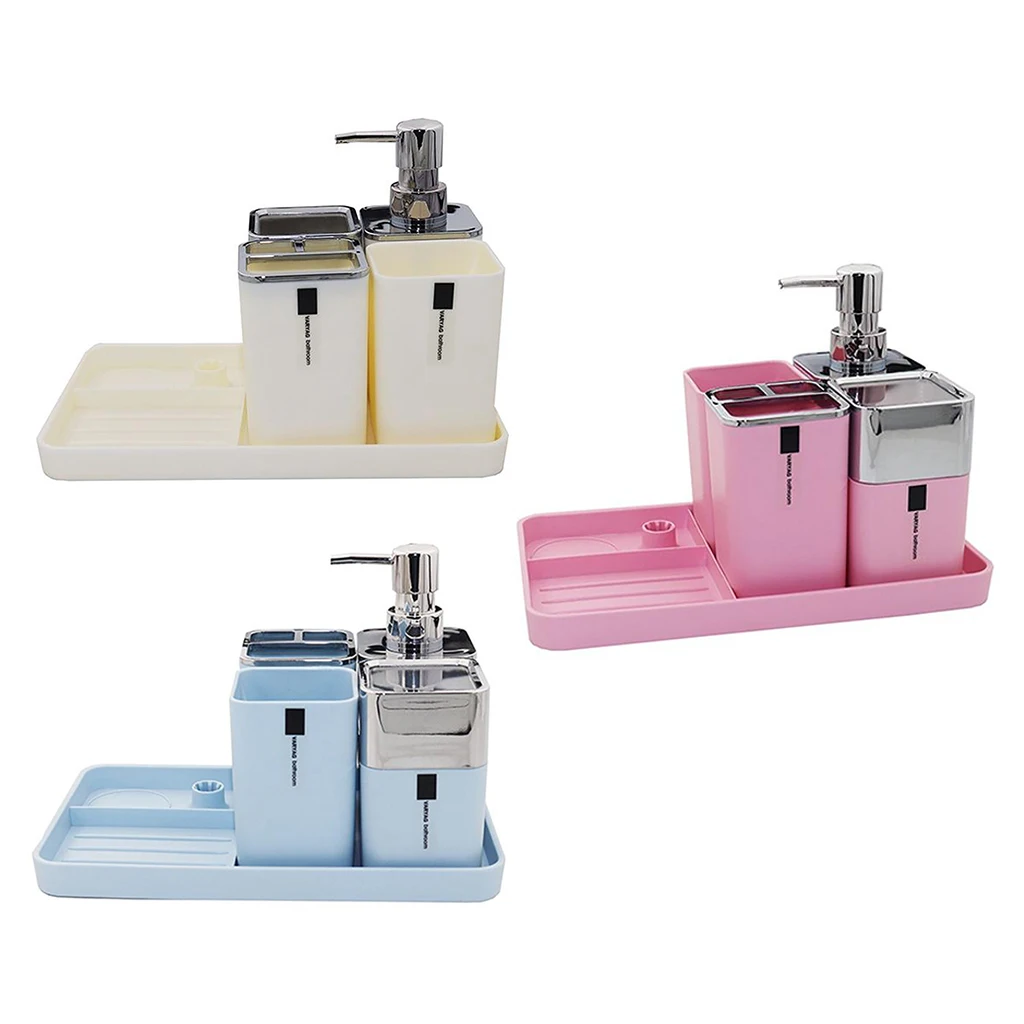 Bathroom Accessories Set,5 Pcs Gift Set Toothbrush Holder,Toothbrush Cup,Soap Dispenser,Soap Dish,Tumbler
Bathroom Accessories Set,5 Pcs Gift Set Toothbrush Holder,Toothbrush Cup,Soap Dispenser,Soap Dish,Tumbler
