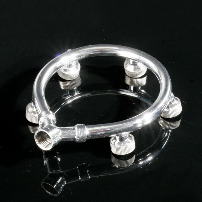 Stainless Steel Fan Ring with 5 Nozzle Seats Sprayer Mist Fan Ring Water Sprayer Fine Fog Ring
Stainless Steel Fan Ring with 5 Nozzle Seats Sprayer Mist Fan Ring Water Sprayer Fine Fog Ring