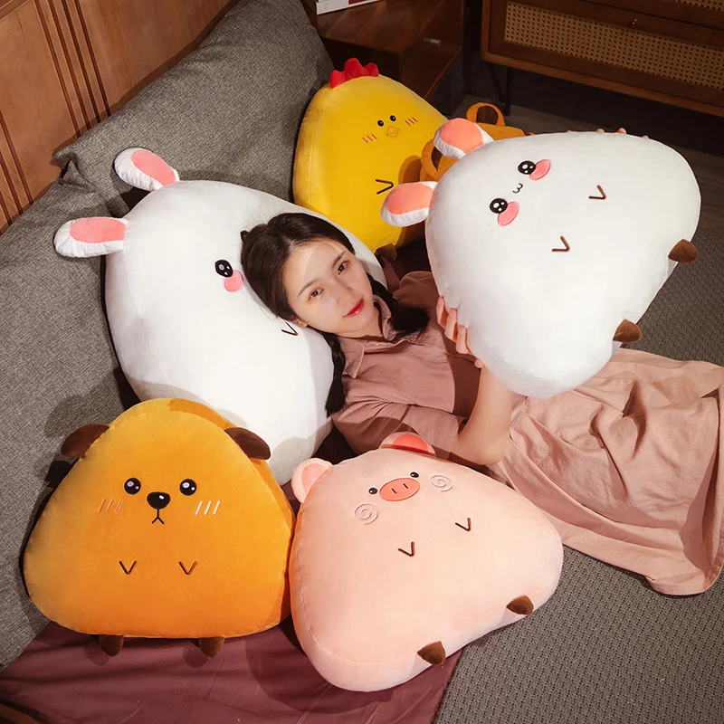 New 45/65cm Cartoon Cute Animals Pillow Soft Plush Rabbit&Tiger&Pig&Dog&Chicken Toy Stuffed Doll Bed Sofa Cushion Kawaii Present
New 45/65cm Cartoon Cute Animals Pillow Soft Plush Rabbit&Tiger&Pig&Dog&Chicken Toy Stuffed Doll Bed Sofa Cushion Kawaii Present