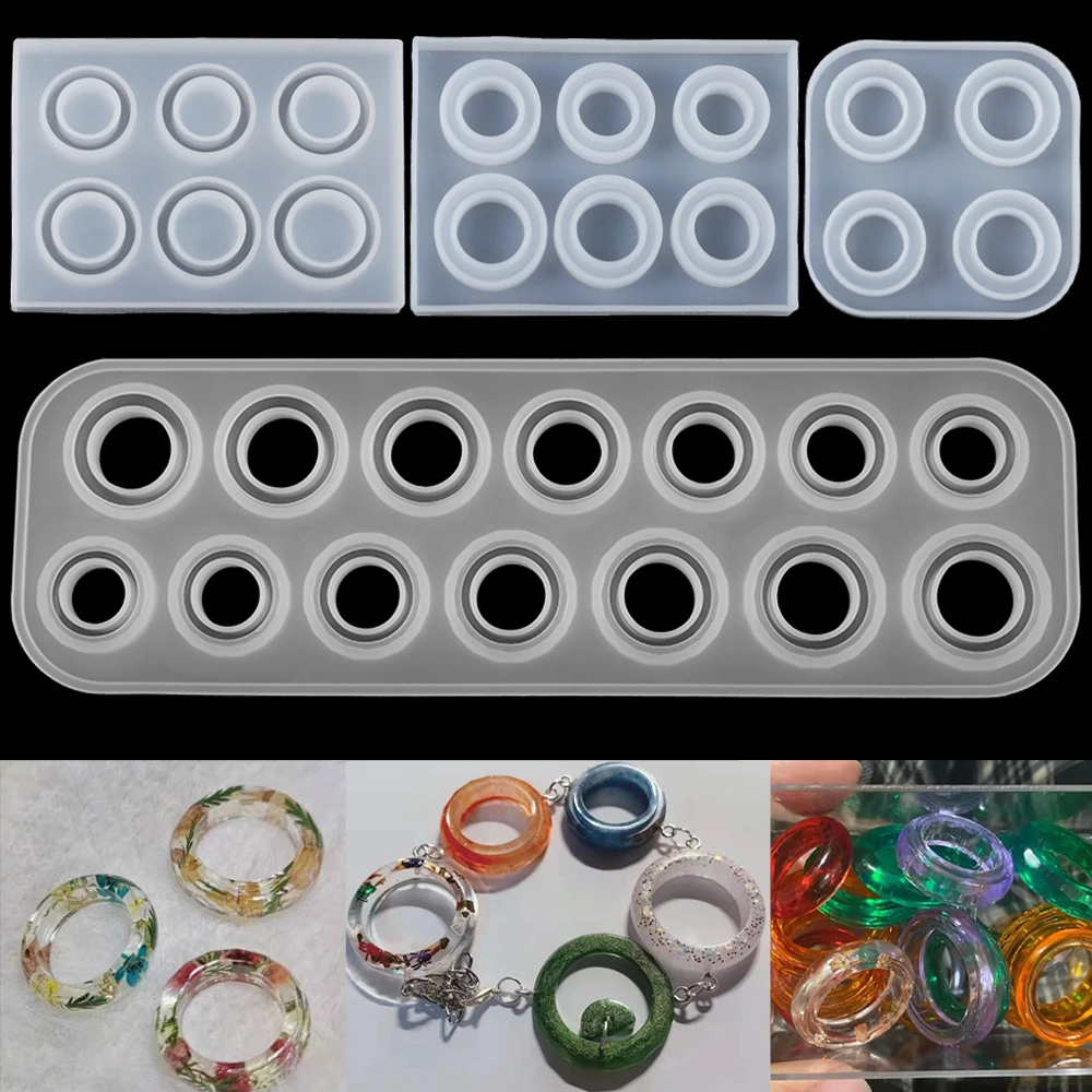1Pcs Asorted Sizes Flat Epoxy Resin Rings Mold Collection Handmade For DIY Crystal Silicone Jewelry Ring Mold Accessories
1Pcs Asorted Sizes Flat Epoxy Resin Rings Mold Collection Handmade For DIY Crystal Silicone Jewelry Ring Mold Accessories
