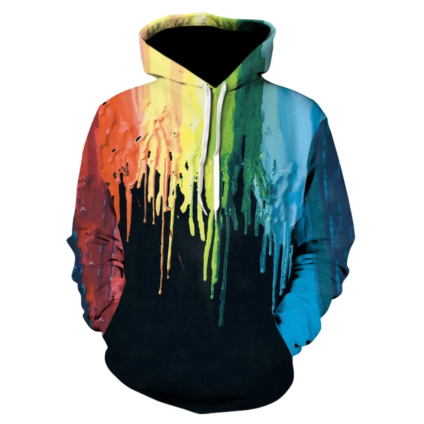 Spring and autumn style women's long sleeved casual hoodie 3D fun color spray-painted men's and women's sports hoodies
Spring and autumn style women's long sleeved casual hoodie 3D fun color spray-painted men's and women's sports hoodies