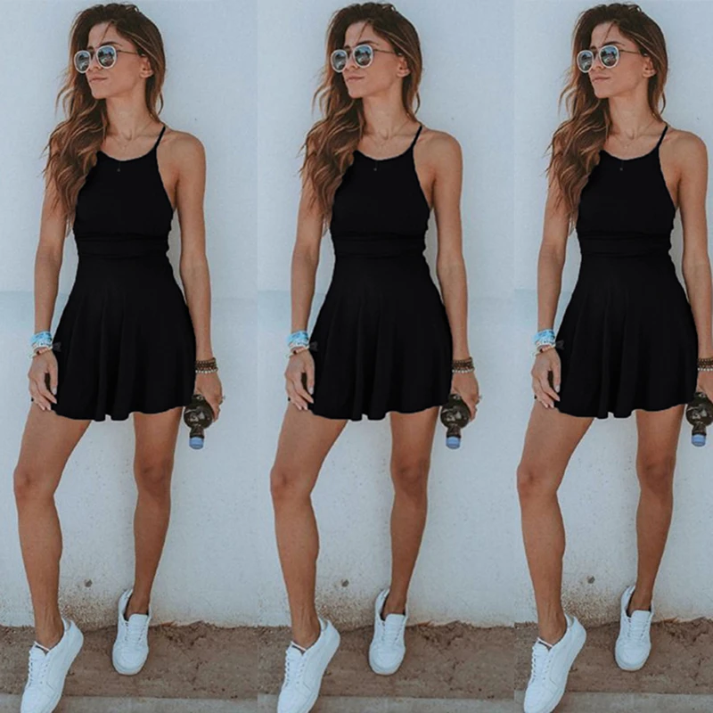 HOT Fashion Women Dress Summer Casual Sleeveless Solid Female Beach Dress Sexy Ladies Short Mini Dress Womens Clothing Sundress
HOT Fashion Women Dress Summer Casual Sleeveless Solid Female Beach Dress Sexy Ladies Short Mini Dress Womens Clothing Sundress