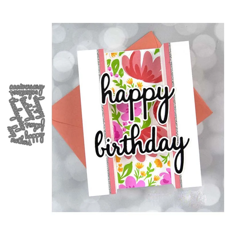 Happy Birthday Metal Cutting Dies for Scrapbooking Handmade Mold Cut Stencil New 2021 DIY Card Make Mould Model Craft Decoration
Happy Birthday Metal Cutting Dies for Scrapbooking Handmade Mold Cut Stencil New 2021 DIY Card Make Mould Model Craft Decoration