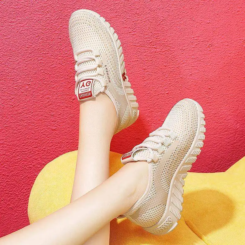 Genuine mesh sneakers for women's shoes New lightweight, breathable and comfortable running shoes in spring and autumn
Genuine mesh sneakers for women's shoes New lightweight, breathable and comfortable running shoes in spring and autumn