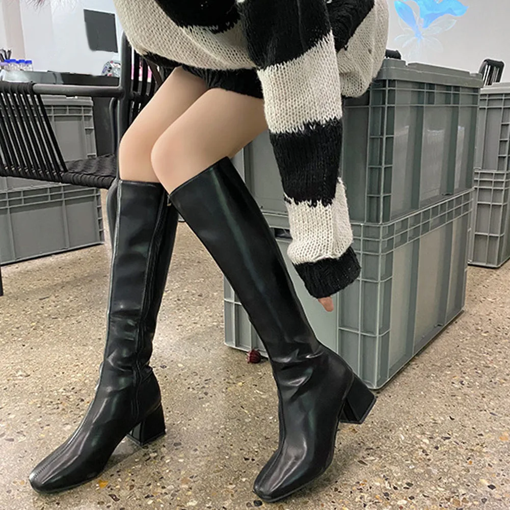 Женские сапоги до середины икры riason ini, повседневные удобные сапоги на высоком массивном каблуке, на молнии, дизайнерская Осенняя обувь
Женские сапоги до середины икры riason ini, повседневные удобные сапоги на высоком массивном каблуке, на молнии, дизайнерская Осенняя обувь