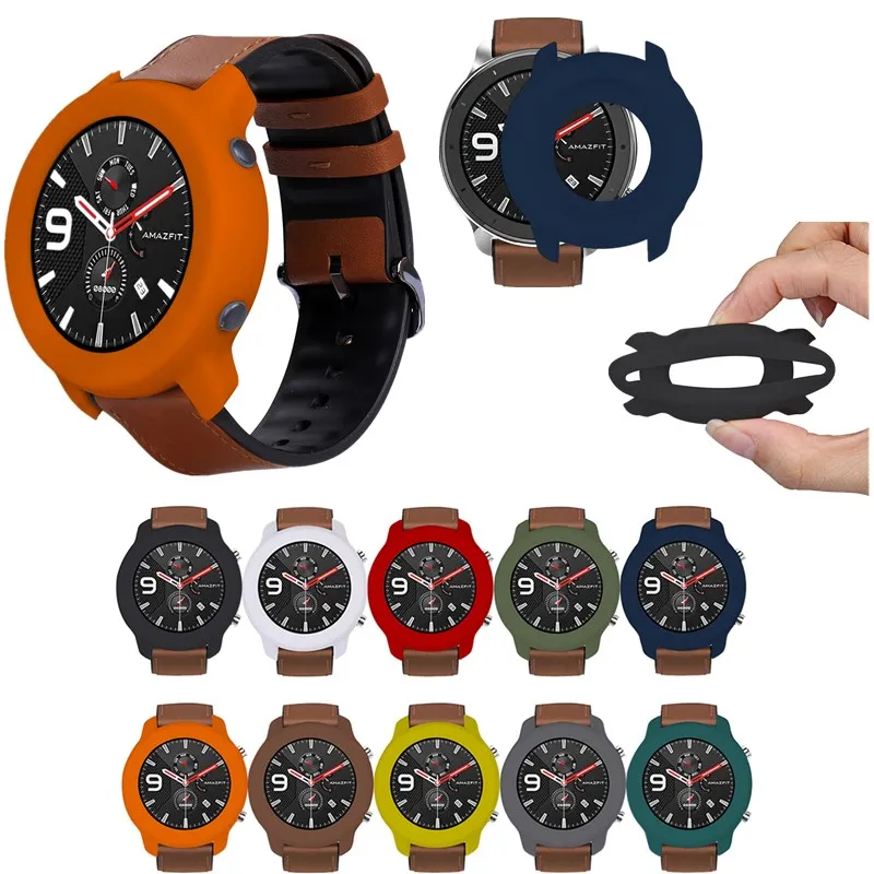 Противоударный мягкий защитный чехол OLLIVAN для Xiaomi Amazfit GTR 47 мм смарт часов чехлы из