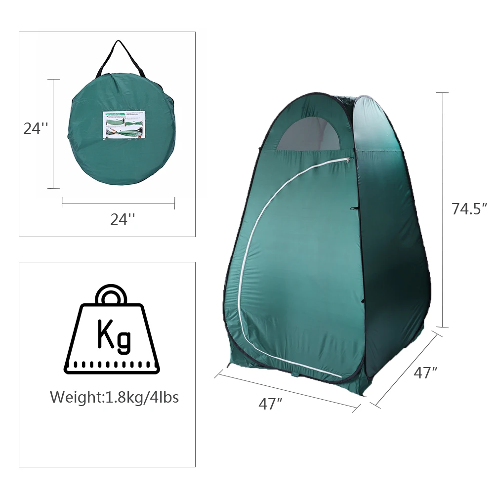 Portable Outdoor Toilet Dressing Fitting Room Privacy Shelter Tent Army Green New Arrival
Portable Outdoor Toilet Dressing Fitting Room Privacy Shelter Tent Army Green New Arrival