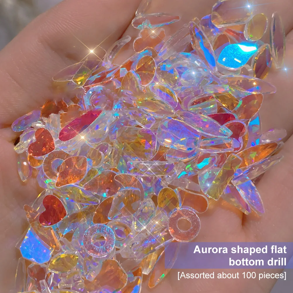 50/100pcs Acrylic Nail Art Rhinestones Crystals Flat Back AB Aurora Crystal Gems Mixed Shape 3D Nail Art Decoration DIY Tool
50/100pcs Acrylic Nail Art Rhinestones Crystals Flat Back AB Aurora Crystal Gems Mixed Shape 3D Nail Art Decoration DIY Tool