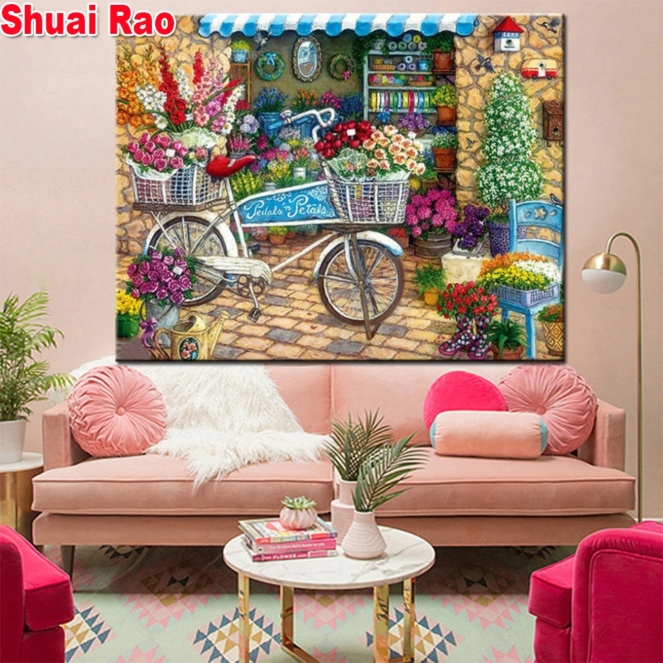 Flowers Bicycle diamond painting Needlework diamond embroidery full square drill mosaic 3d picture alley flower store home decor
Flowers Bicycle diamond painting Needlework diamond embroidery full square drill mosaic 3d picture alley flower store home decor