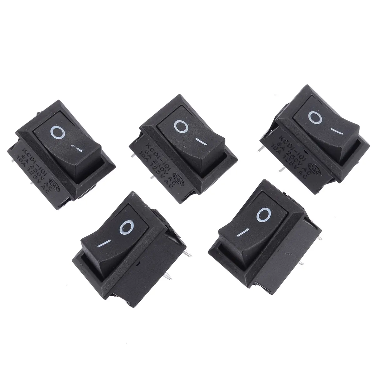 5pcs 2 Pin SPST On/Off Rocker Switch AC 250V/6A 125V/10A For TV Computer Phone Boat Car Rocker Switch Black
5pcs 2 Pin SPST On/Off Rocker Switch AC 250V/6A 125V/10A For TV Computer Phone Boat Car Rocker Switch Black