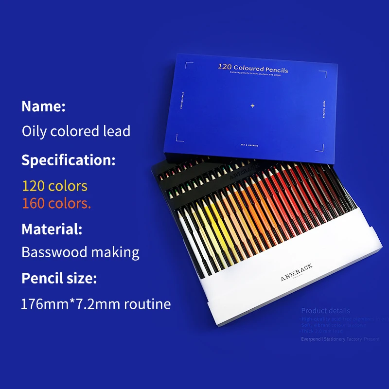 120/160 Colors Wood Colored Pencils Set Lapis De Cor Artist Painting Oil Drawing Sketch For School Student Gifts Art Supplies
120/160 Colors Wood Colored Pencils Set Lapis De Cor Artist Painting Oil Drawing Sketch For School Student Gifts Art Supplies