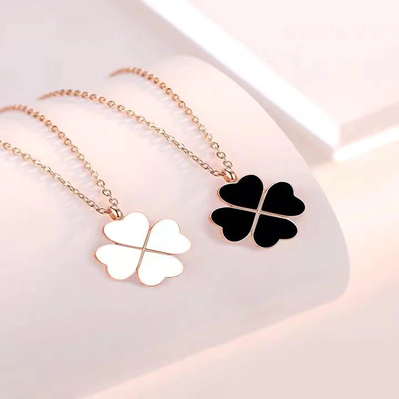 Fashion zircon chalcedony four-leaf clover S925 sterling silver necklace original brand high quality jewelry logo female gift
Fashion zircon chalcedony four-leaf clover S925 sterling silver necklace original brand high quality jewelry logo female gift