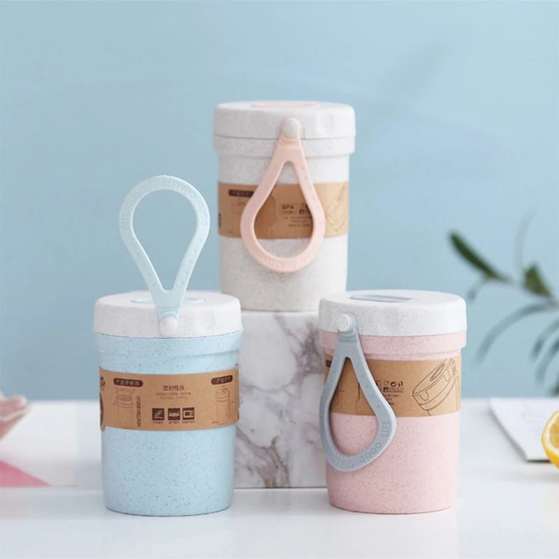 300ml Wheat Straw Sealed Leakproof Soup Cup Portable Microwave Double Layer Oatmeal Breakfast Insulation Bento Box
300ml Wheat Straw Sealed Leakproof Soup Cup Portable Microwave Double Layer Oatmeal Breakfast Insulation Bento Box