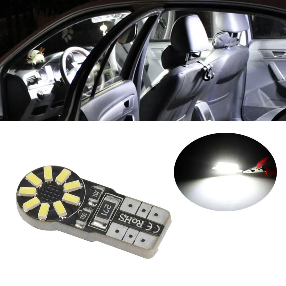 10Pcs Canbus T10 LED Car Light Bulb No Error High Brightness 3014 18-SMD Clearance Light Map Reading Lamp Auto Decoding Lights
10Pcs Canbus T10 LED Car Light Bulb No Error High Brightness 3014 18-SMD Clearance Light Map Reading Lamp Auto Decoding Lights